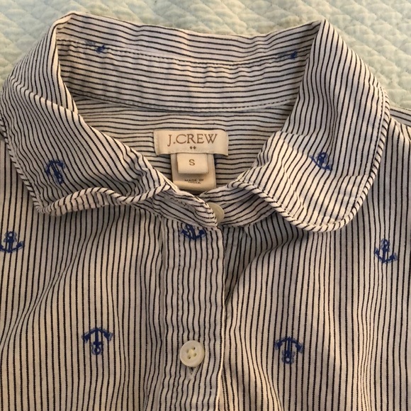 J. Crew Anchor blouse ⚓️ - Picture 2 of 4
